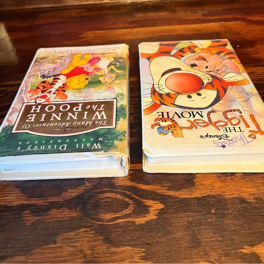 Disney's Winnie the Pooh and Tigger Movie VHS Set - Colorful Covers